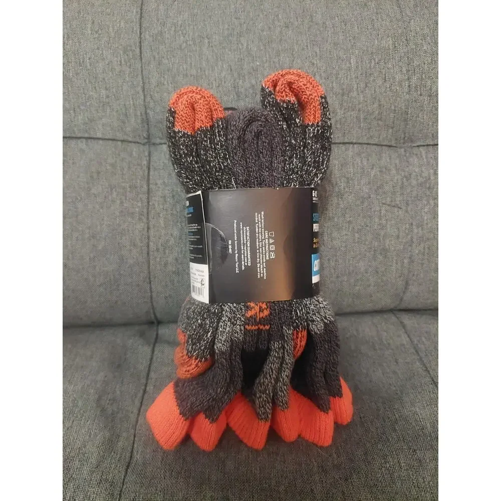 Dickies 3Pk Steel Toe Crew Socks Size 6-12 Gray Cotton Heavy Weight Thermal NEW